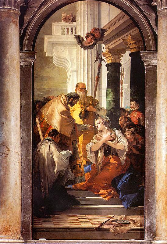 Giovanni Battista Tiepolo The Last Communion of St.Lucy china oil painting image